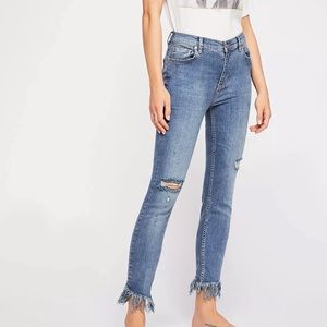 Free People Frayed Jeans Size 27